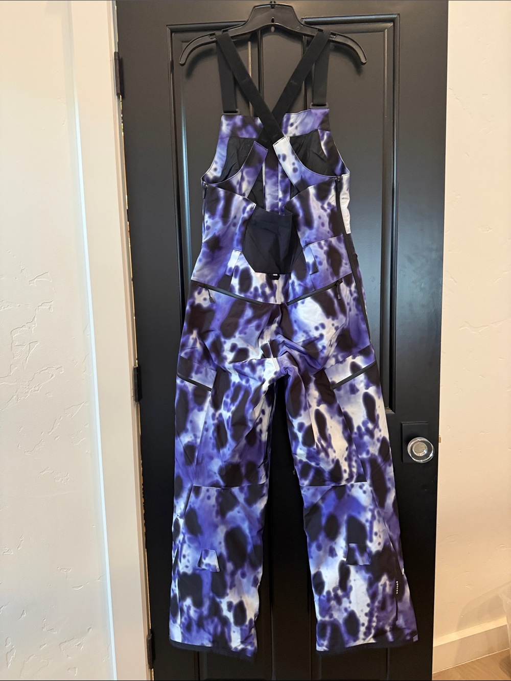 Burton Purple & Black Tie-Dye Snow Bib Jumpsuit - Picture 5 of 5